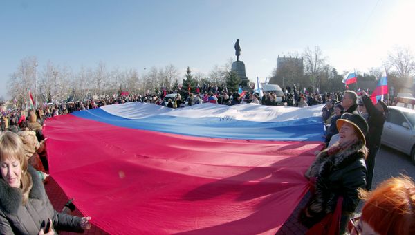 Митинг движения Антимайдан в Крыму