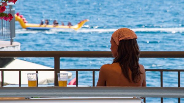 Курортники лето море пляж