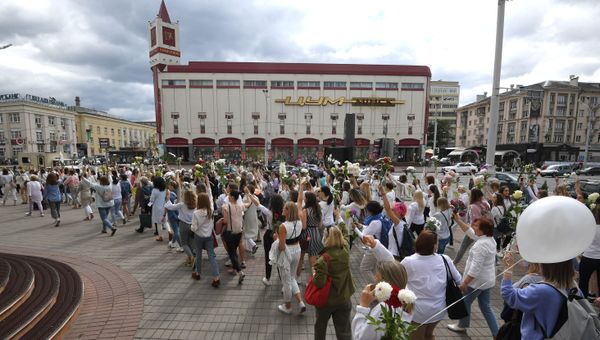 Мирная акция протеста в Минске