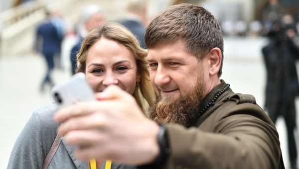 20 февраля 2019. Глава Чеченской Республики Рамзан Кадыров в Гостином дворе перед началом оглашения ежегодного послания президента Российской Федерации Федеральному Собранию