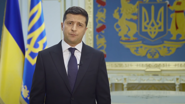 Скриншот видеообращения президента Украины Владимира Зеленского к Генассамблее ООН