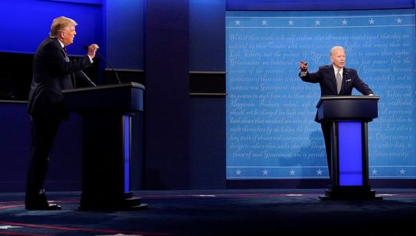 Дебаты кандидатом в президенты США Джо Байдена и Дональда Трампа