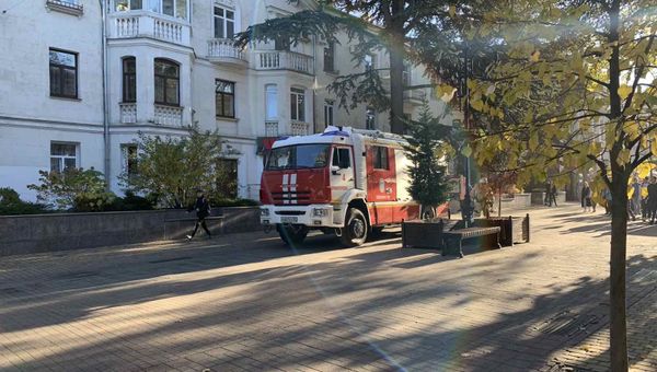 Задымление в компьютерном клубе в центре Симферополя