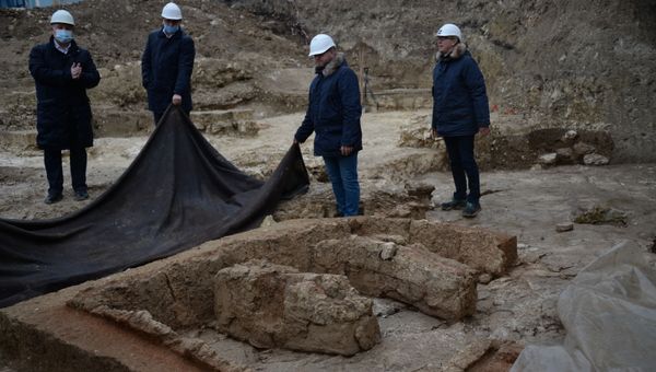 Древняя печь керамической мастерской на мысе Хрустальный в Севастополе