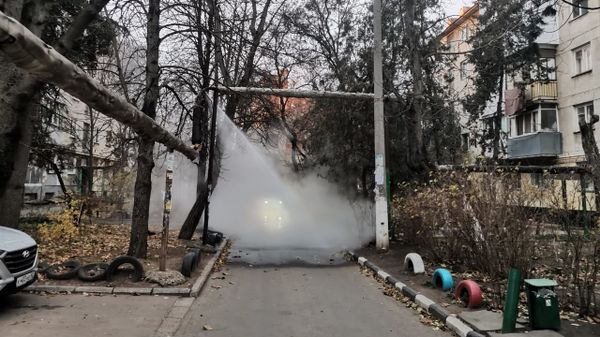 Прорыв теплотрассы