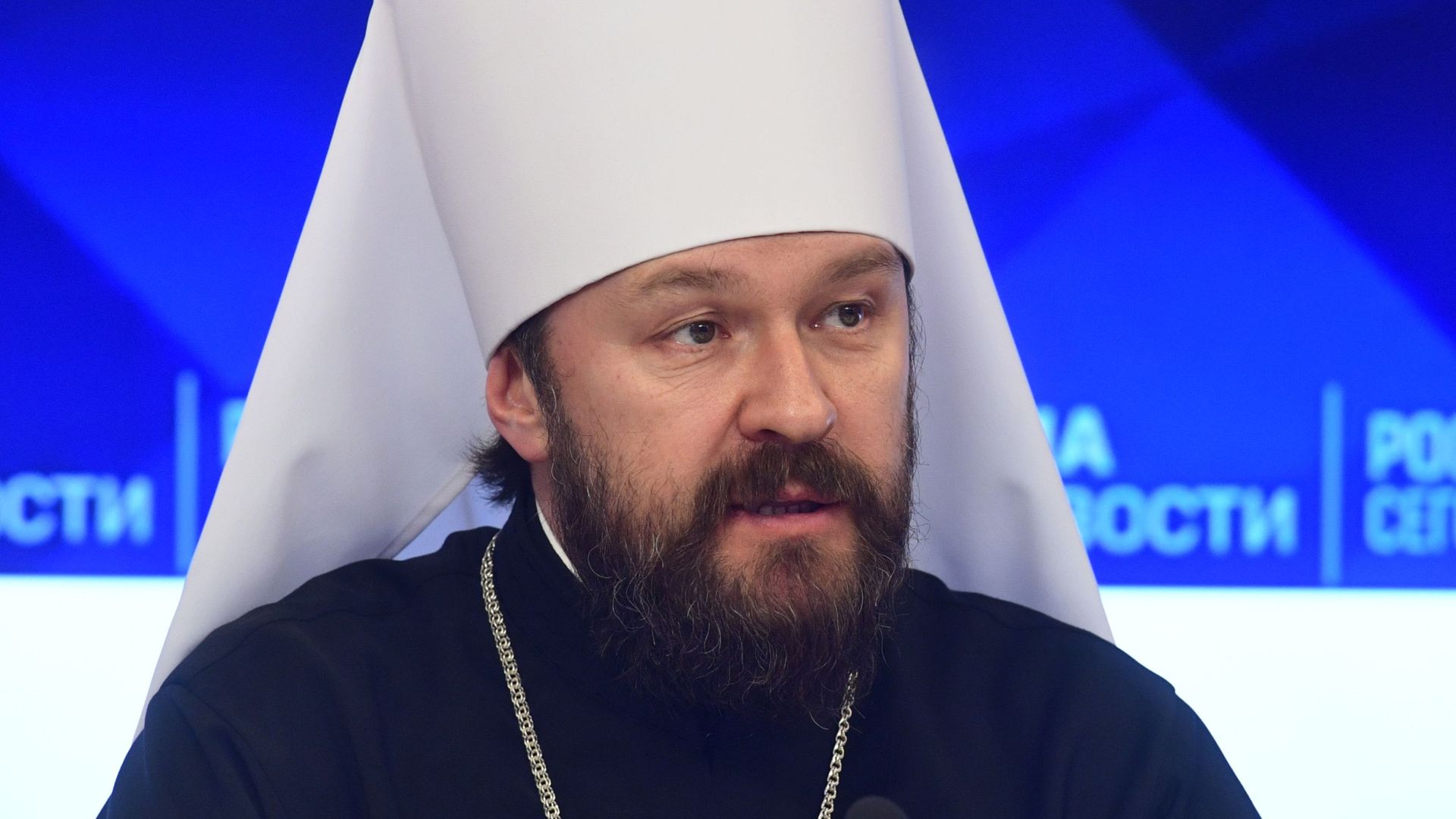 Председатель Отдела внешних церковных связей Московского патриархата митрополит Волоколамский Иларион - РИА Новости, 1920, 19.12.2020