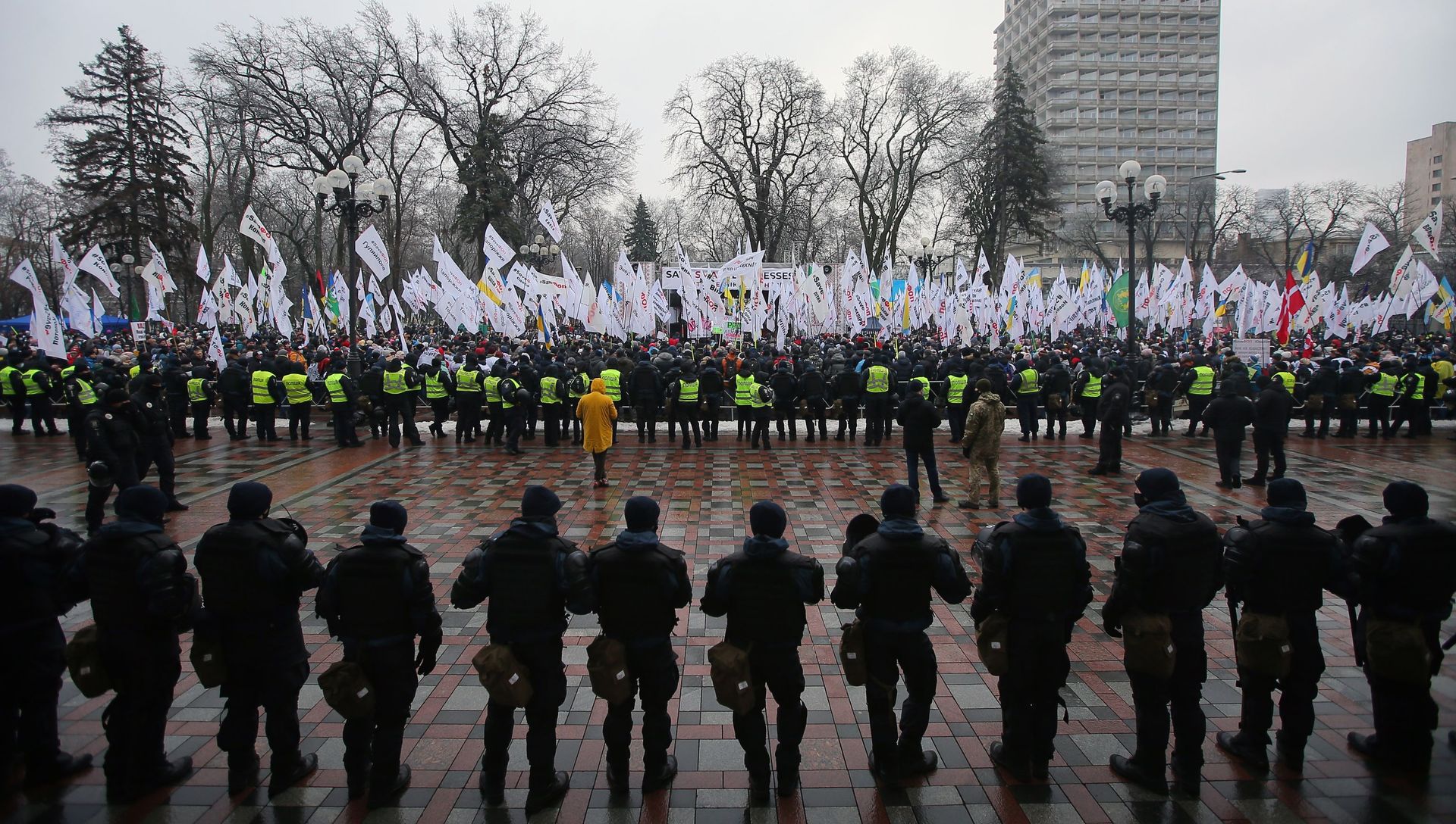 Акция против карантинных мер на Украине - РИА Новости, 1920, 19.12.2020