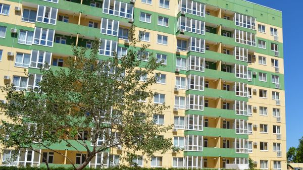 Новостройка на улице Авиационной в Симферополе