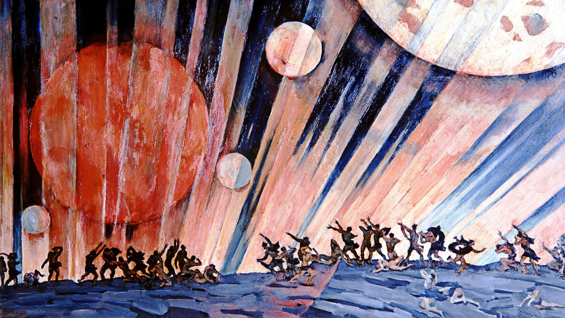Репродукция картины К. Юона Новая планета (1921 г). Картон, темпера. 71х101. Государственная Третьяковская галерея в Москве. - РИА Новости, 1920, 24.01.2025
