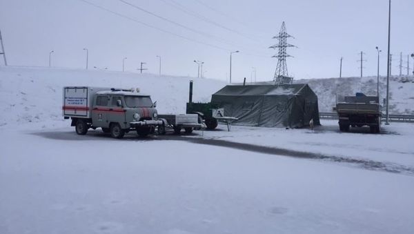  Возле Крымского моста и в поселке Тамань организованы пункты обогрева для автомобилистов