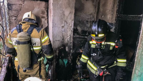 Пожар в Севастополе