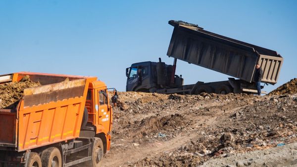Полигон бытовых отходов в Каменке