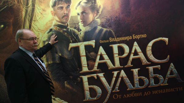 Режиссер фильма Владимир Бортко на презентации своего фильма Тарас Бульба в Доме Пашкова. 2009 год
