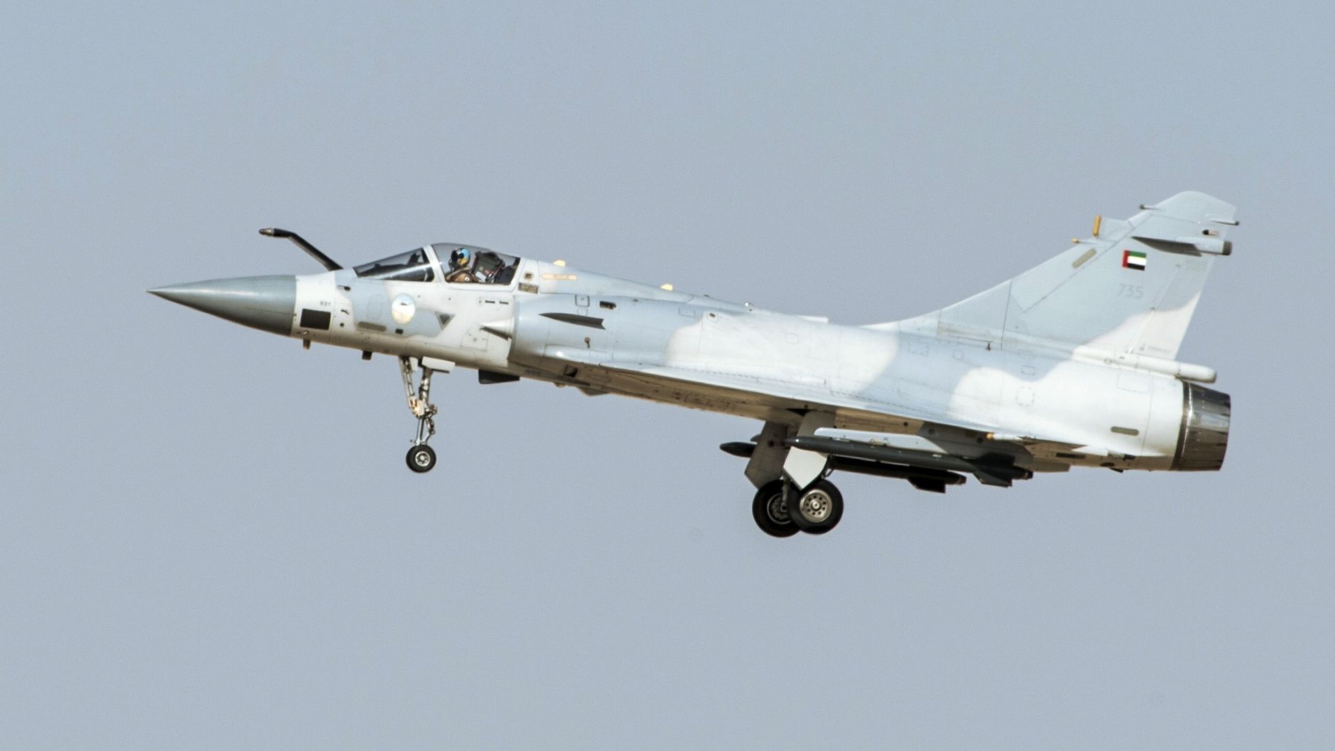 Истребитель Дассо Мираж 2000 (Dassault Mirage 2000) на международной авиационно-космической выставке Dubai Airshow-2015 - РИА Новости, 1920, 06.02.2025