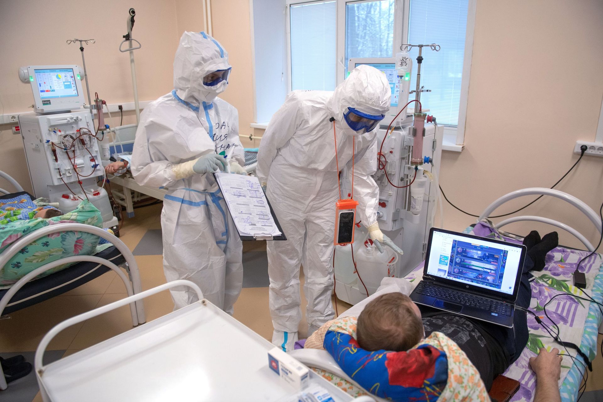 Госпиталь для лечения больных COVID-19 Госпиталь для лечения больных COVID-19 - РИА Новости, 1920, 11.08.2021
