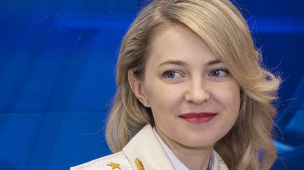 Заместитель председателя комитета Госдумы РФ по международным делам Наталья Поклонская во время пресс-конференции в мультимедийном пресс-центре МИА Россия сегодня в Симферополе