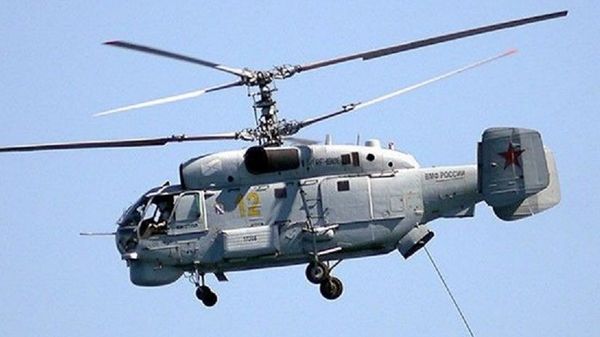 Модернизированный вертолет Ка-27М с обновленным целевым оборудованием для поиска подводных лодок 