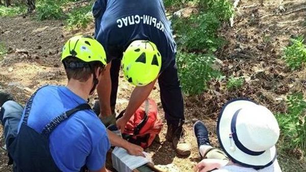 Туристка получила травму в районе плато Ай-Петри