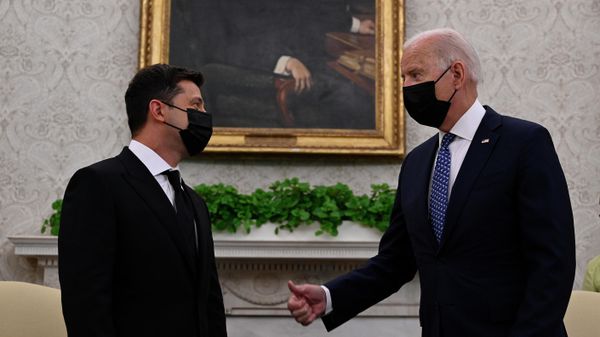 Встреча президента Украины Владимира Зеленского с президентом США Джозефом Байденом в Белом доме