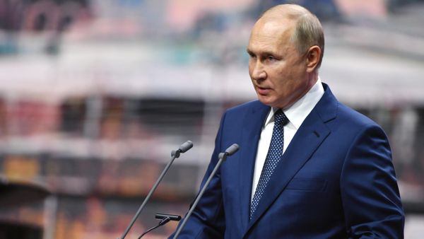 11 сентября 2021. Президент РФ Владимир Путин выступает на торжественном мероприятии, посвящённом Дню города Москвы, в концертном зале парка Зарядье