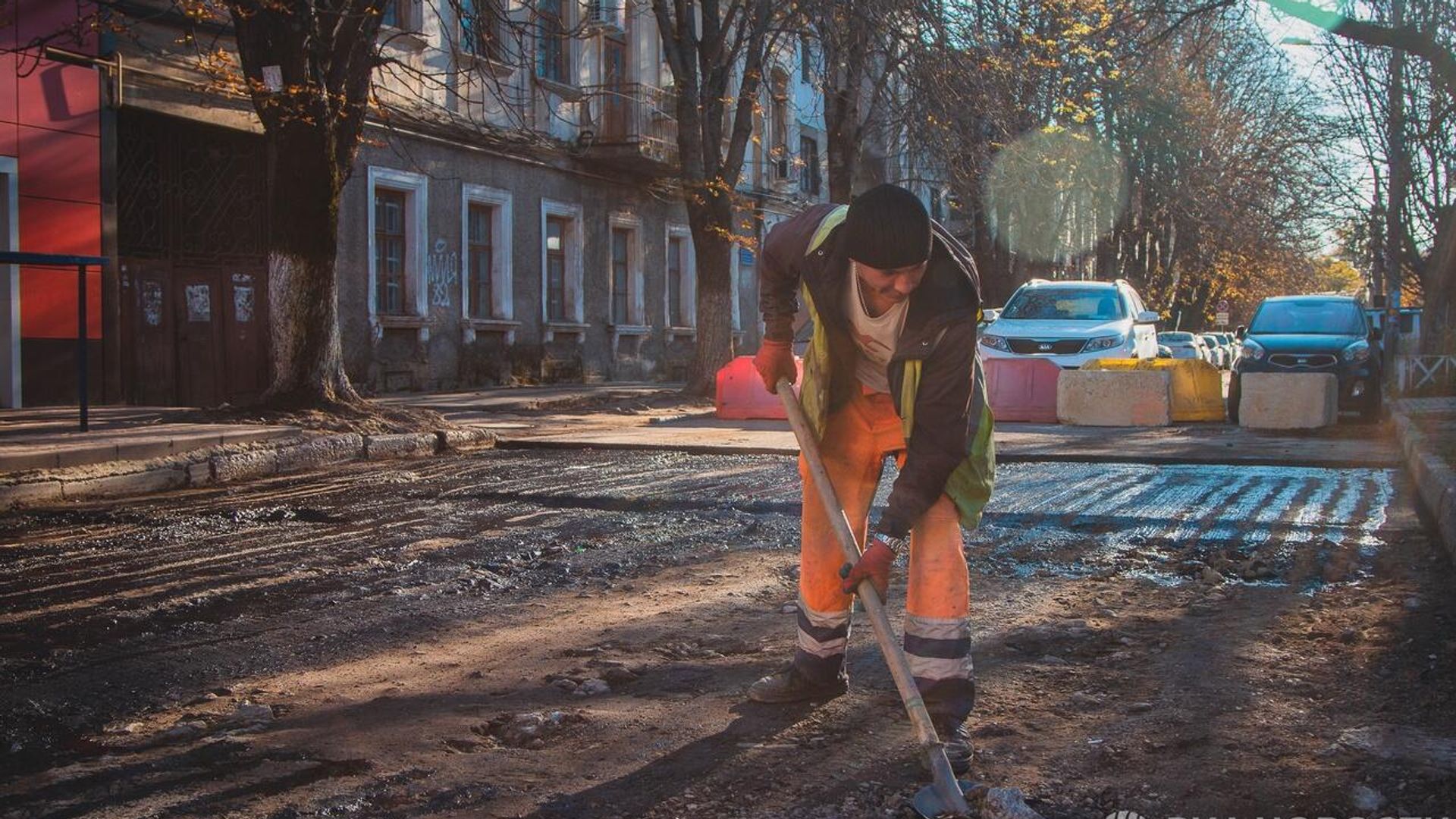 Дорожные работы - РИА Новости, 1920, 09.03.2023