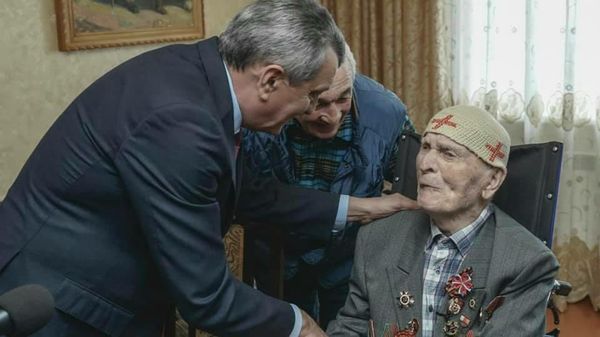 Ветеран Великой Отечественной войны Тимофей Марзоев
