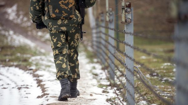 Сотрудник пограничной заставы Белоруссии