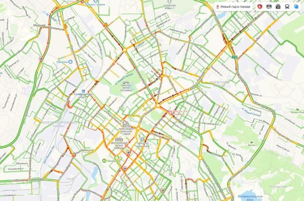Пробки в Симферополе