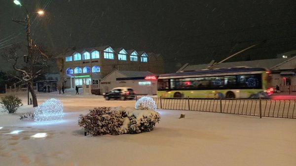 Заснеженный Севастополь