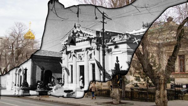 Севастополь. Музей Черноморского флота в 1944 году и в настоящее время. Коллаж.