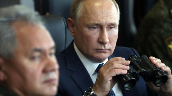 Президент РФ В. Путин посетил учения Запад -2021