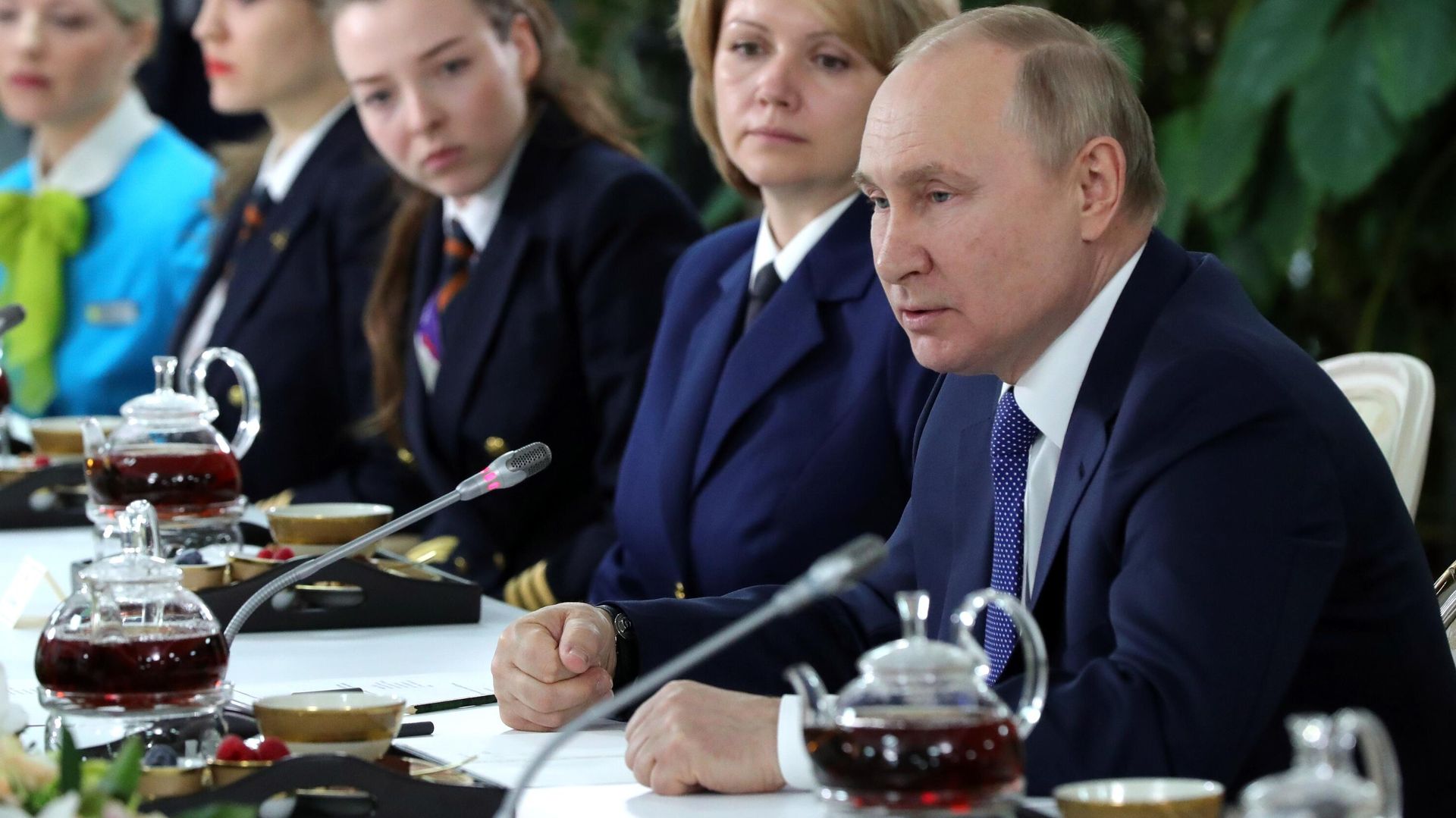 Президент РФ В. Путин посетил авиационный учебный центр ПАО Аэрофлот - РИА Новости, 1920, 08.03.2022