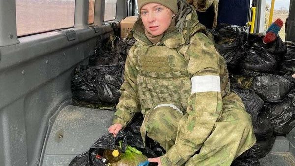 Наталья Поклонская с гуманитарной помощью в Херсонской области