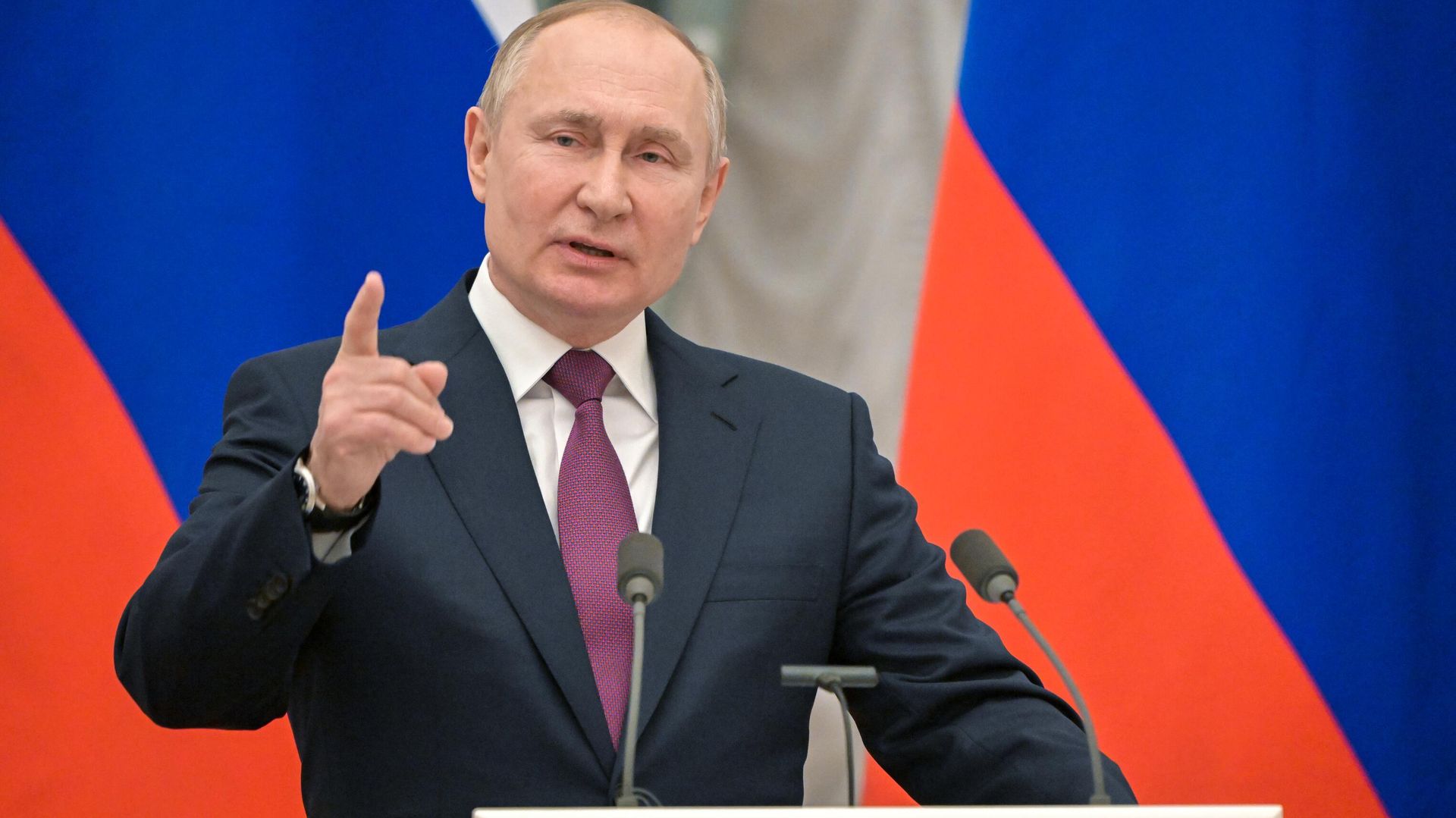 Президент РФ В. Путин встретился с канцлером ФРГ О. Шольцем - РИА Новости, 1920, 23.03.2022