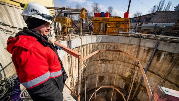 Строительство коллектора глубокого заложения в Симферополе