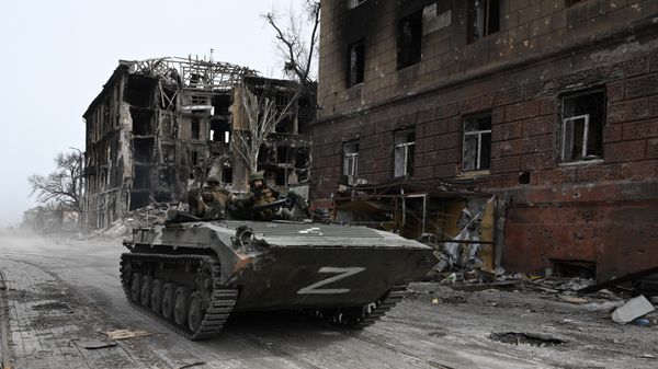 Центр Мариуполя после отступления ВСУ