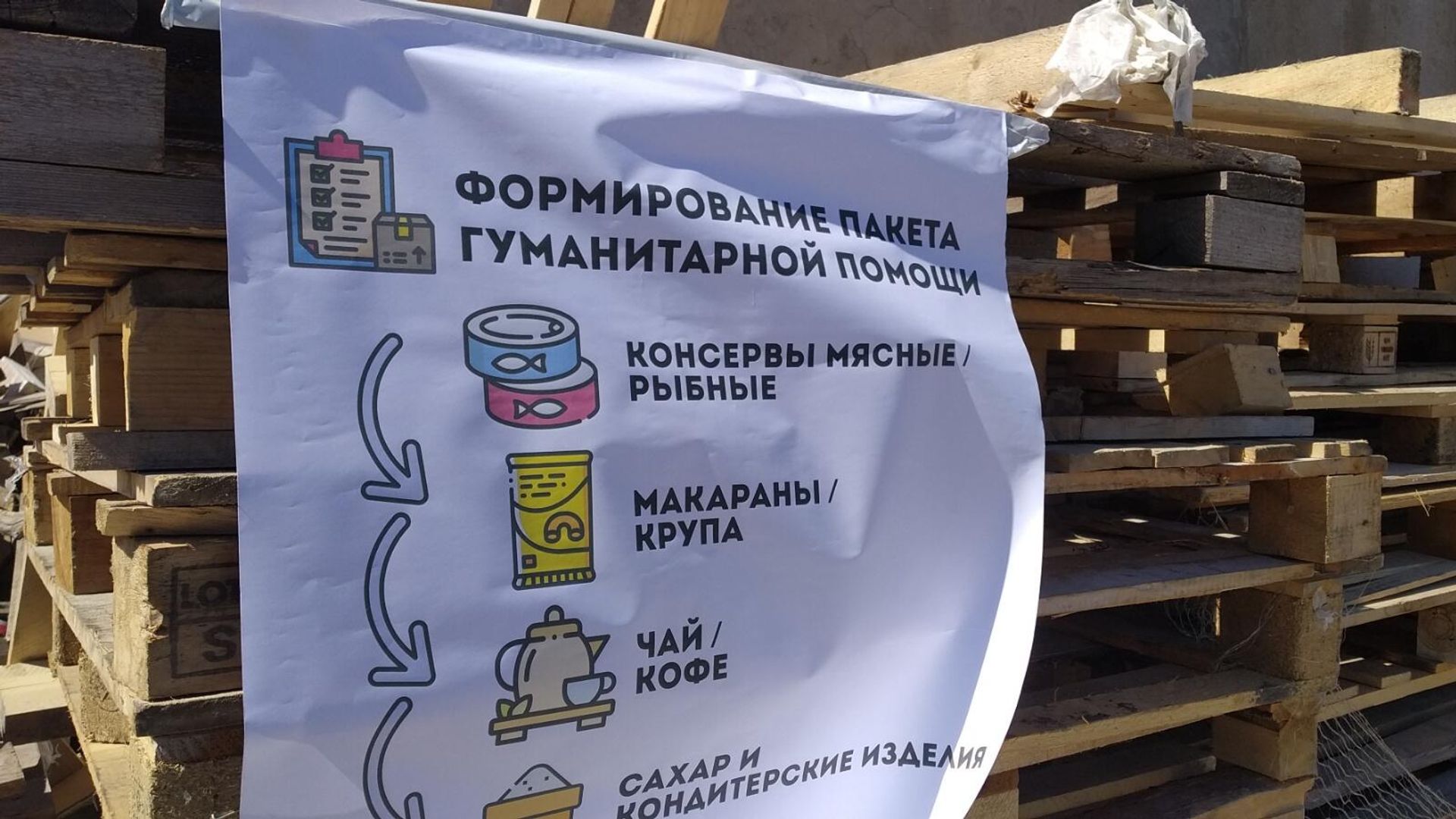 Сортировка гуманитарной помощи студентами и преподавателями КФУ им. Вернадского в Армянске Сортировка гуманитарной помощи студентами и преподавателями КФУ им. Вернадского в Армянске - РИА Новости, 1920, 04.05.2022