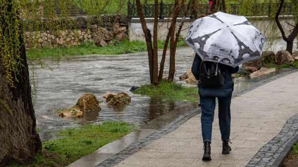 Разлив воды на реке Салгир в Симферополе