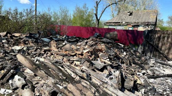 Последствия пожара в Белгородской области