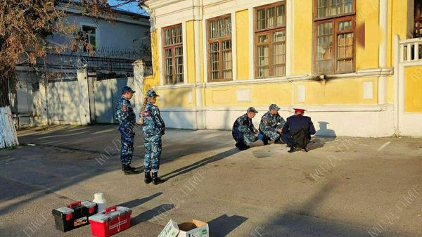 Работа экстренных служб в Тирасполе на месте поджога 