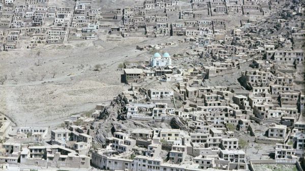 Демократическая Республика Афганистан. Вид сверху на один из старых районов Кабула.