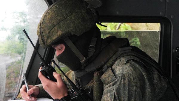 Работа расчетов РСЗО Град в ходе специальной военной операции на Украине
