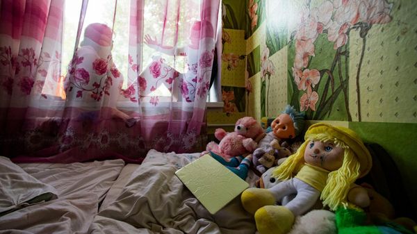 На пункте по приёму беженцев из Украины в Джанкое