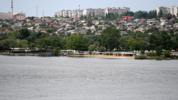Вид на реку Днепр и Херсон