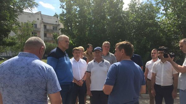 Сергей Аксенов и Юрий Гоцанюк в Новофедоровке