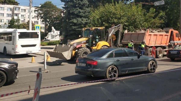 Ремонт бульвара Ленина в Симферополе