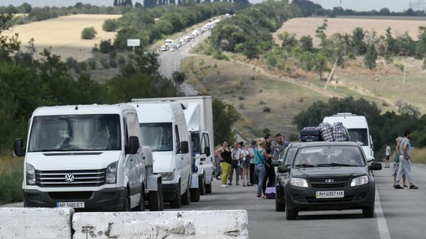 КПП Васильевка на границе Запорожской области