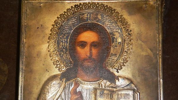 Икона Господь Вседержитель, созданная в начале ХХ века