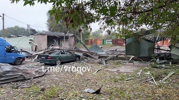 Последствия удара по колонне с мирными жителями в Запорожье