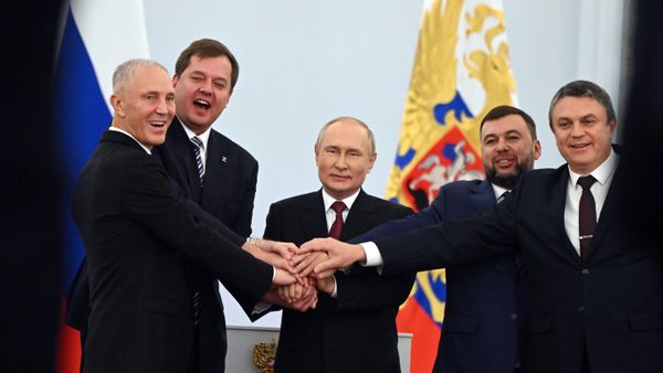 Церемония подписания договоров о вхождении в РФ ДНР, ЛНР, Запорожской и Херсонской областей состоялась в Кремле